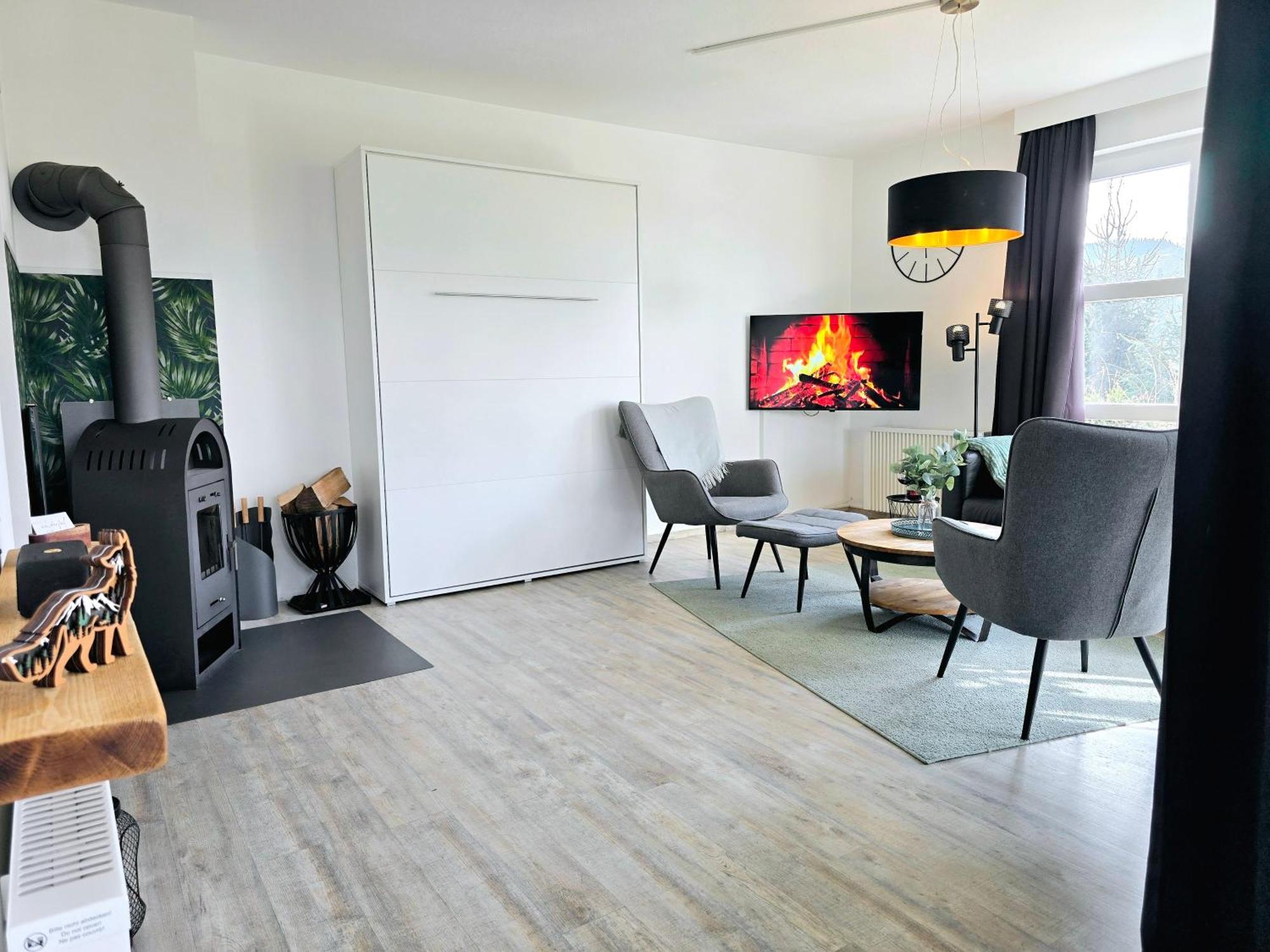 Ferienwohnung Fuchsbau Mit Kamin & Terrasse & Hunde Винтерберг Екстериор снимка